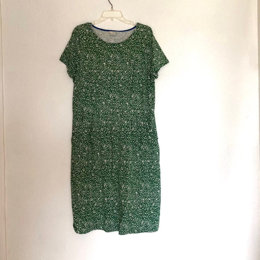 Boden Green Floral Dress 18L